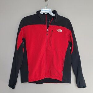 North Face TNF Soft Shell Men's M Medium Jacket Red Black F11 AMVY T183